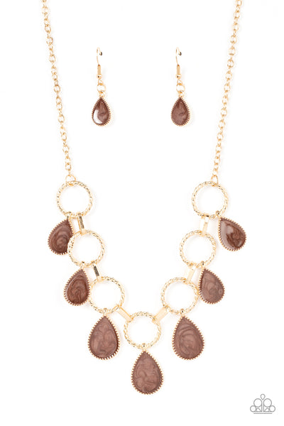Golden Glimmer - Brown Paparazzi Accessories