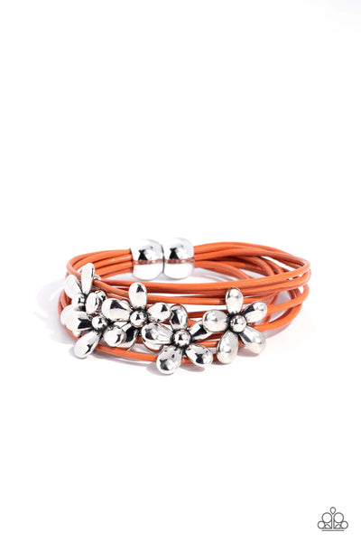 Here Comes the BLOOM - Orange Paparazzi Accessories