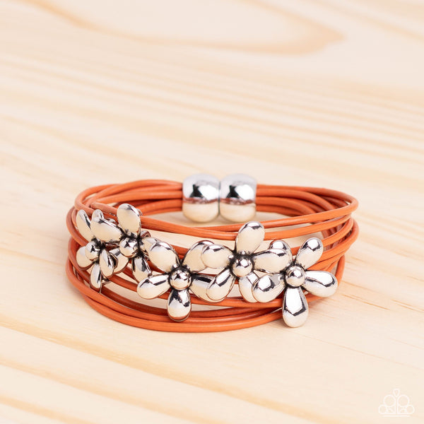 Here Comes the BLOOM - Orange Paparazzi Accessories