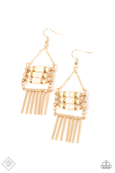 Tribal Tapestry - Gold Paparazzi Accessories