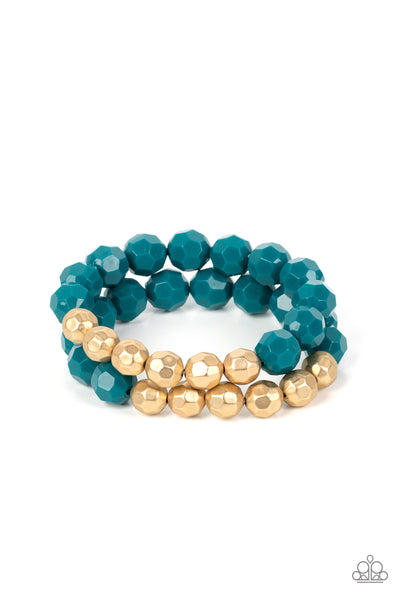 Grecian Glamour - Blue Paparazzi Accessories