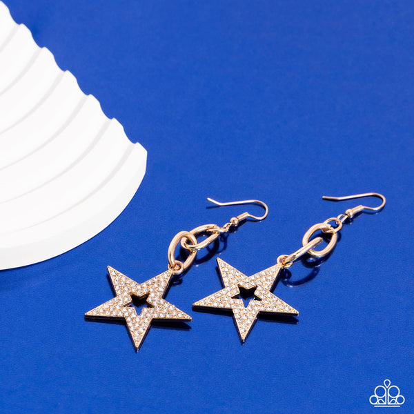 Cosmic Celebrity - Gold Paparazzi Accessories
