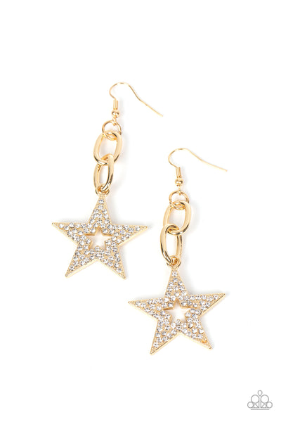 Cosmic Celebrity - Gold Paparazzi Accessories