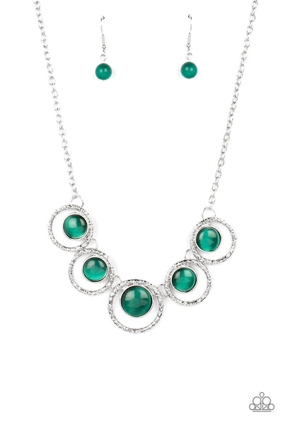 Elliptical Enchantment - Green Paparazzi Accessories