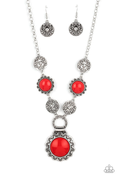 Poppy Persuasion - Red Paparazzi Accessories