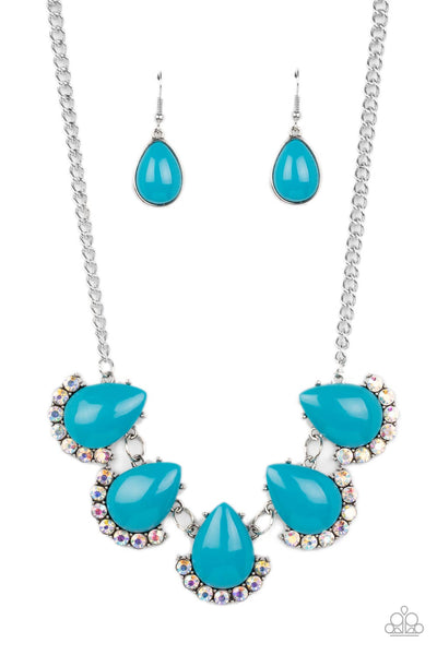 Ethereal Exaggerations - Blue Paparazzi Accessories
