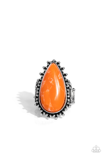 Down-to-Earth Essence - Orange Paparazzi Accessories