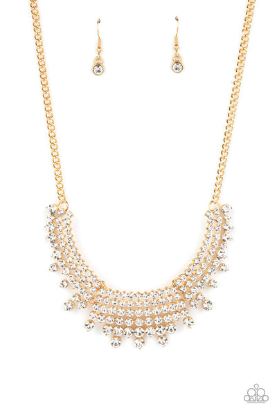 Shimmering Song - Gold Paparazzi Accessories