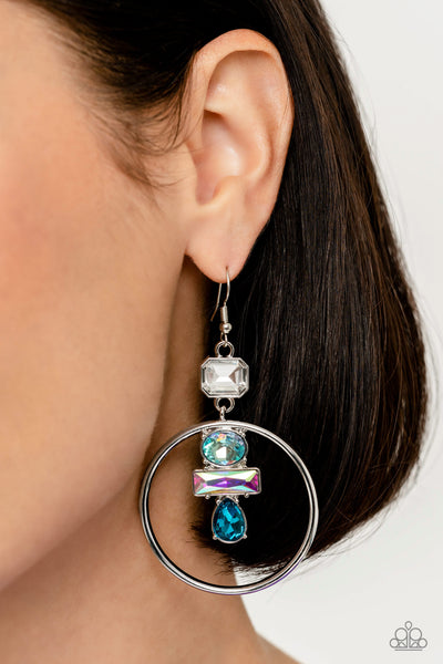 Geometric Glam - Blue Paparazzi Accessories