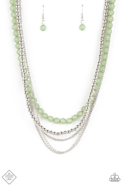 Boardwalk Babe - Green Paparazzi Accessories