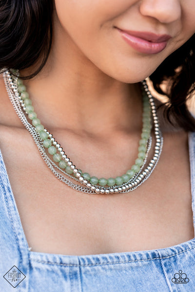 Boardwalk Babe - Green Paparazzi Accessories