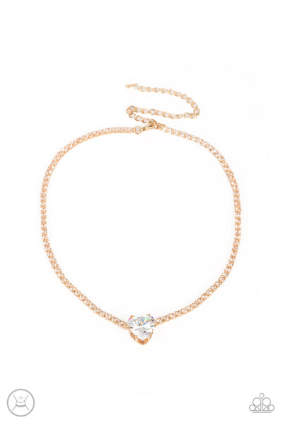 Flirty Fiancé - Gold Paparazzi Accessories