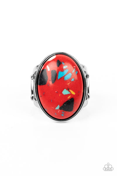 Majestic Marbling - Red Paparazzi Accessories