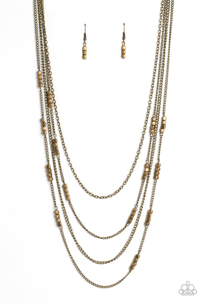 Metallic Monarch - Brass Paparazzi Accessories