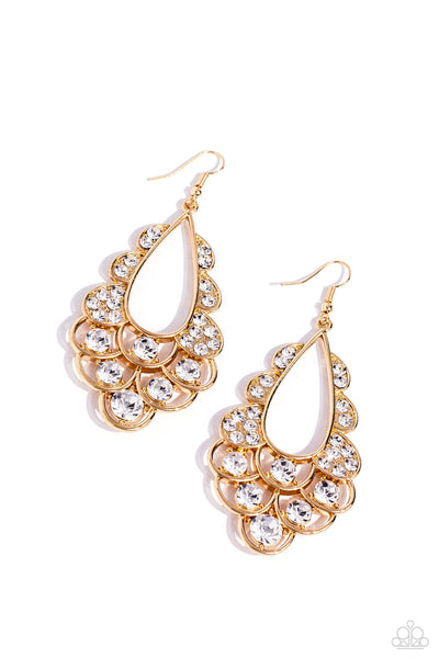 Majestic Masquerade - Gold Paparazzi Accessories