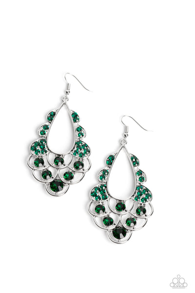 Majestic Masquerade - Green Paparazzi Accessories