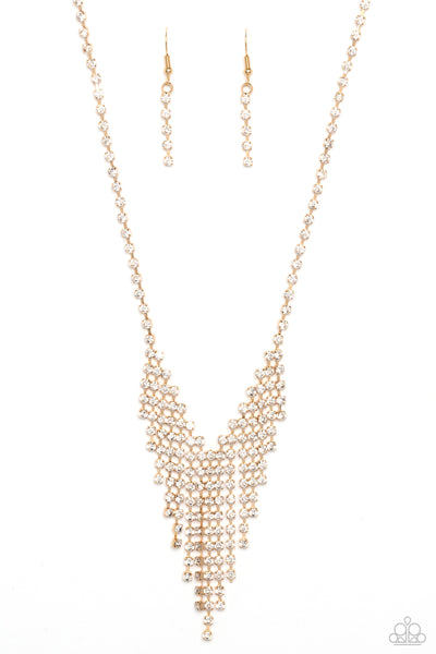 SHIMMER of Stars - Gold Paparazzi Accessories
