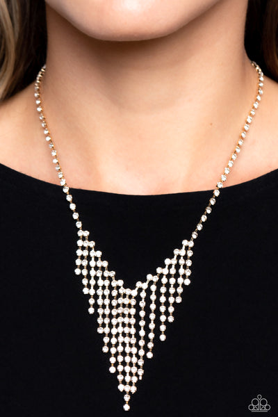 SHIMMER of Stars - Gold Paparazzi Accessories
