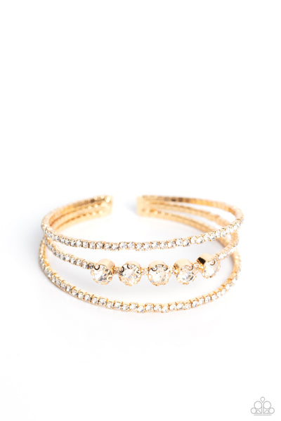 Lucid Layers - Gold Paparazzi Accessories