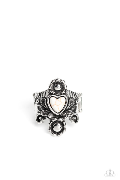 Trailblazing Tribute - White Paparazzi Accessories