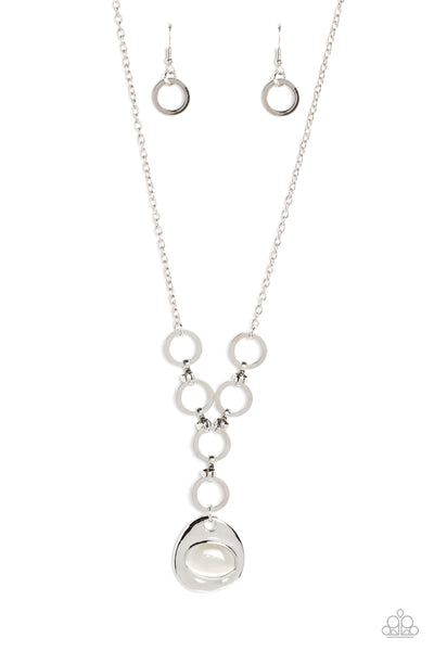 Get OVAL It - White Paparazzi Accessories