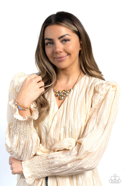 Twinkling Trio - Gold Paparazzi Accessories