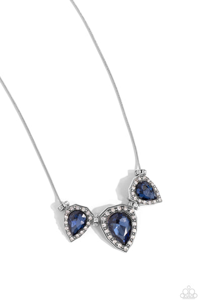 Majestic Met Ball - Blue Paparazzi Accessories