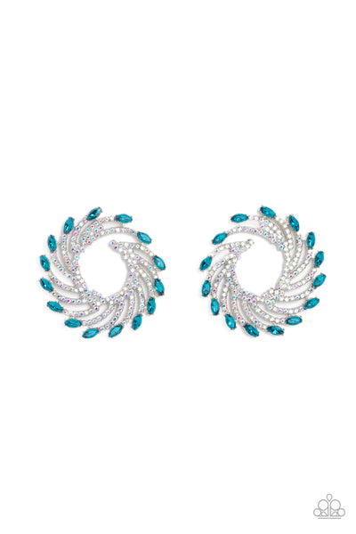 Firework Fanfare - Blue Paparazzi Accessories