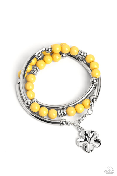 Off the WRAP - Yellow Paparazzi Accessories
