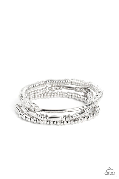 Monochromatic Medley - Silver Paparazzi Accessories