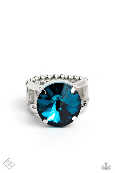 Pronged Powerhouse - Blue Paparazzi Accessories