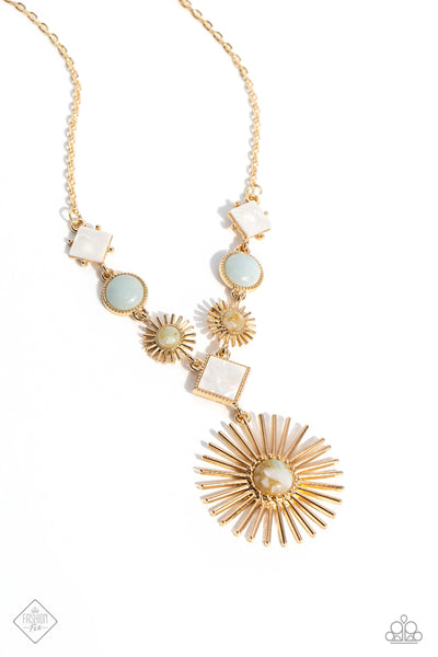 Sunburst Style - Gold Paparazzi Accessories