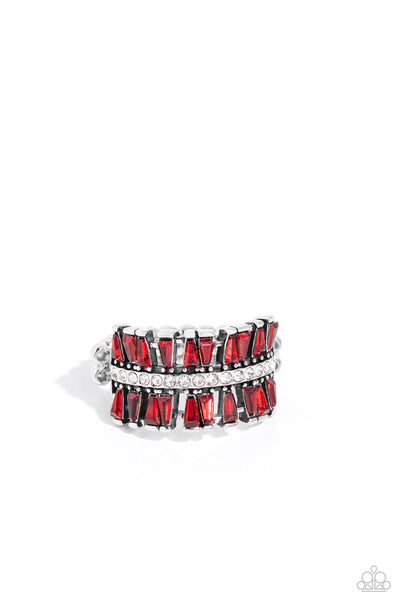 Staggering Stacks - Red Paparazzi Accessories
