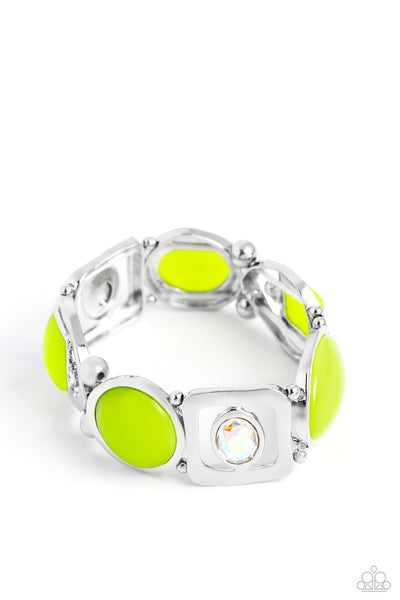 Majestic Mashup - Green Paparazzi Accessories
