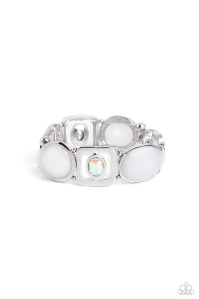 Majestic Mashup - White Paparazzi Accessories
