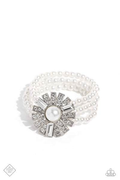 Gifted Gatsby - White Paparazzi Accessories