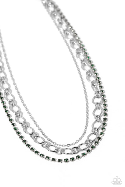 Tasteful Tiers - Green Paparazzi Accessories