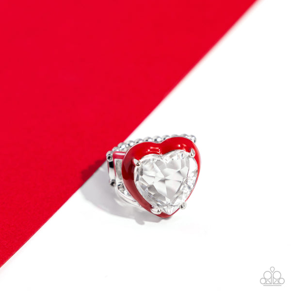 Hallmark Heart - Red Paparazzi Accessories