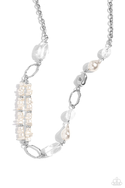 Easygoing Elegance - White Paparazzi Accessories