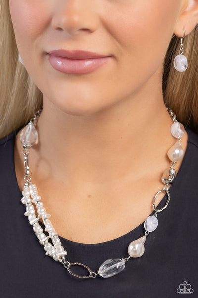 Easygoing Elegance - White Paparazzi Accessories