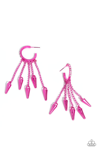 Piquant Punk - Pink Paparazzi Accessories