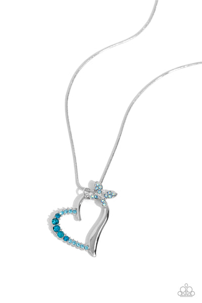 Half-Hearted Haven - Blue Paparazzi Accessories