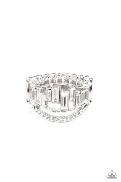 Treasure Chest Charm - White Paparazzi Accessories
