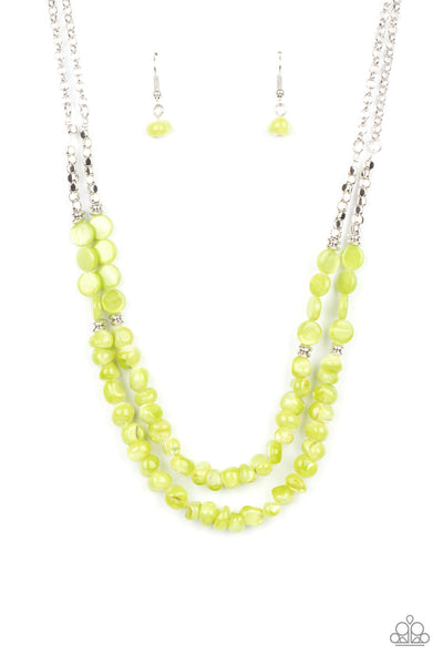Staycation Status - Green Paparazzi Accessories