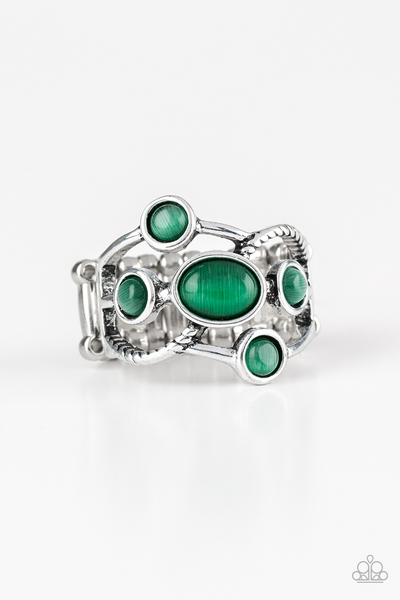 Moon Mood - Green Paparazzi Accessories