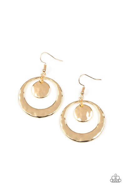 Rounded Radiance - Gold Paparazzi Accessories