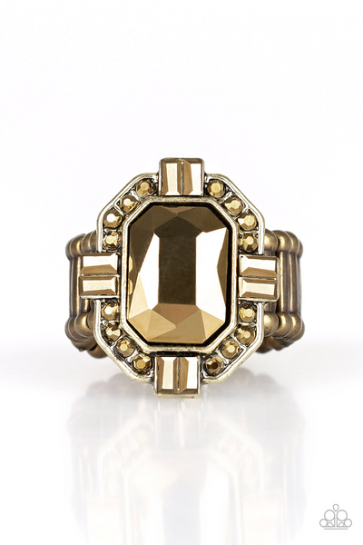 Outta My Way - Brass Paparazzi Accessories