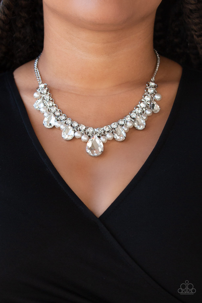 Knockout Queen - White Paparazzi Accessories