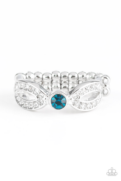 Extra Side Of Elegance - Blue Paparazzi Accessories