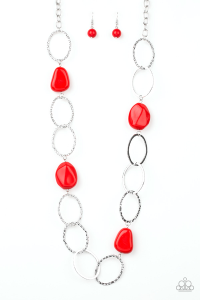 Modern Day Malibu - Red Paparazzi Accessories